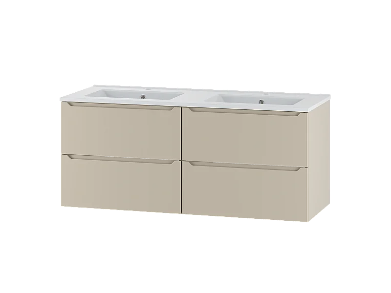 Kaschmir-Badezimmerset 120 cm Schrank mit Waschbecken Etna