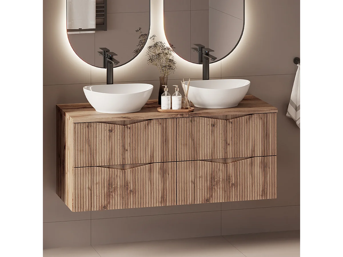 Meuble double vasque 120cm Tao Bois