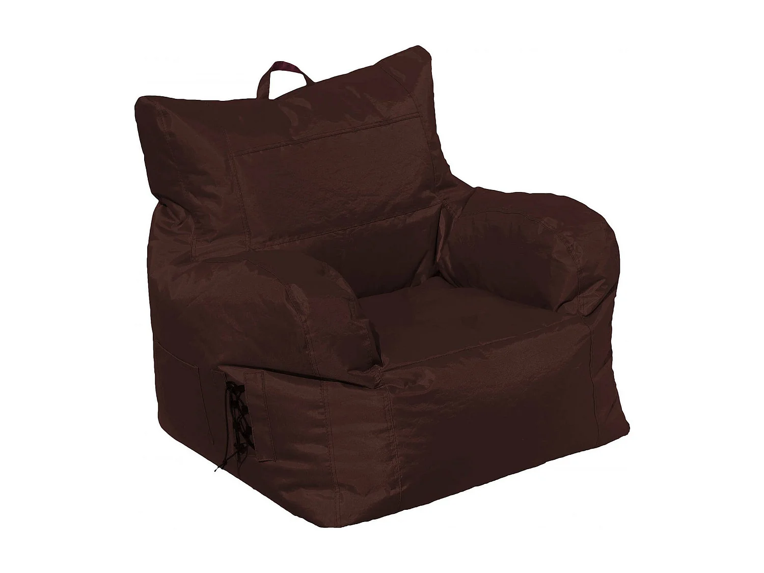 Fauteuil Obsidienne, accoudoirs Made in Italy, Marron