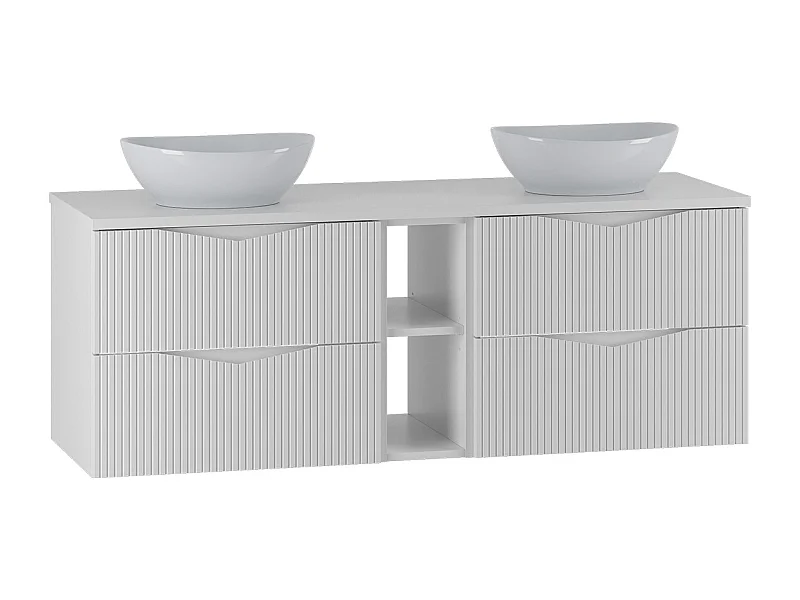 Tao Wit dubbel badmeubel 140cm 2 nissen