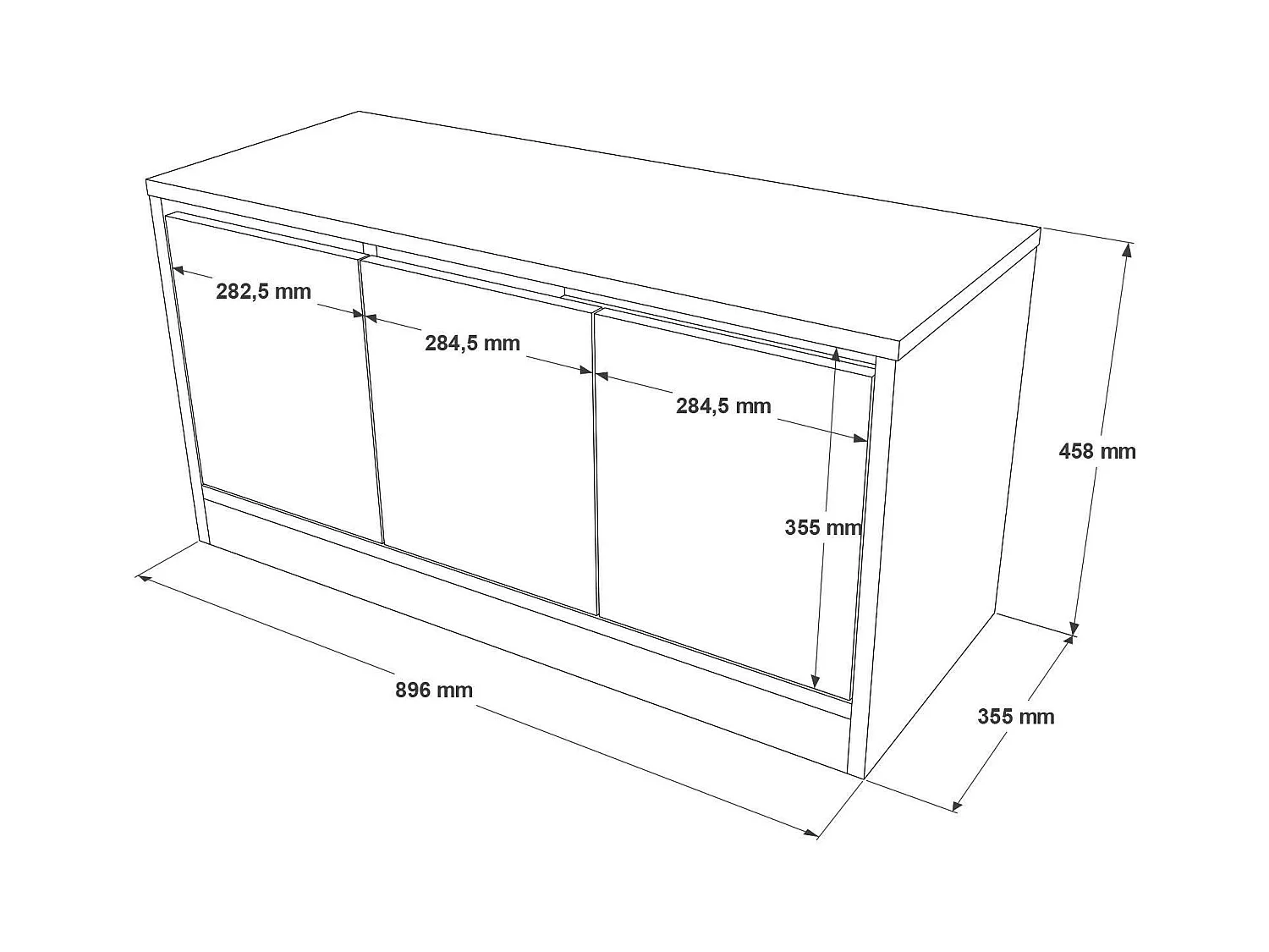 Zapatero Dcastrovill, Zapatero, Armario de entrada multiusos, Zapatero, 90x36 h46 cm, Roble