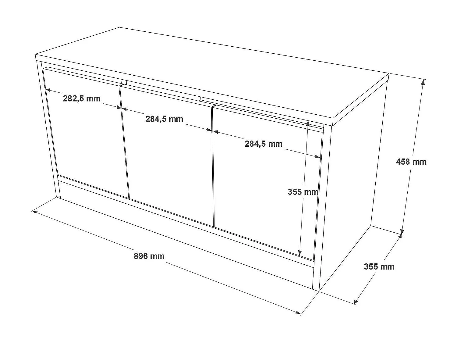 Armoire à Chaussures Arganetta, un Étagère, 35.5x89.6x45.8h cm Chêne Brun, Meuble à Chaussures