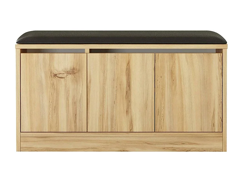 Armoire à Chaussures Arganetta, un Étagère, 35.5x89.6x45.8h cm Chêne Brun, Meuble à Chaussures