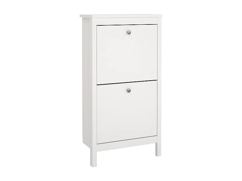 Meuble à chaussures Tisoy, 8 paires, 24.6x53.8x102.9h cm Blanc, armoire à chaussures