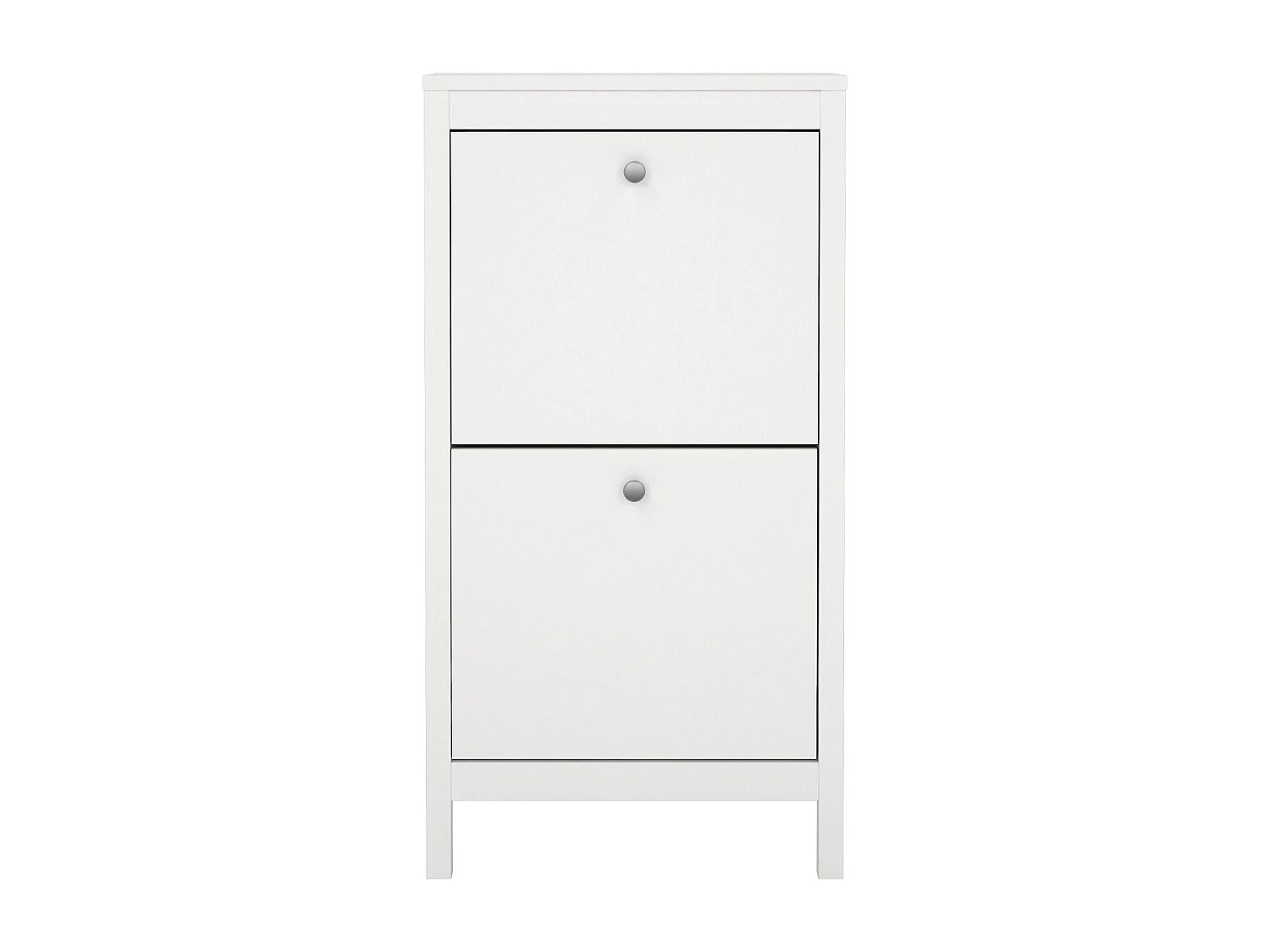 Meuble à chaussures Tisoy, 8 paires, 24.6x53.8x102.9h cm Blanc, armoire à chaussures