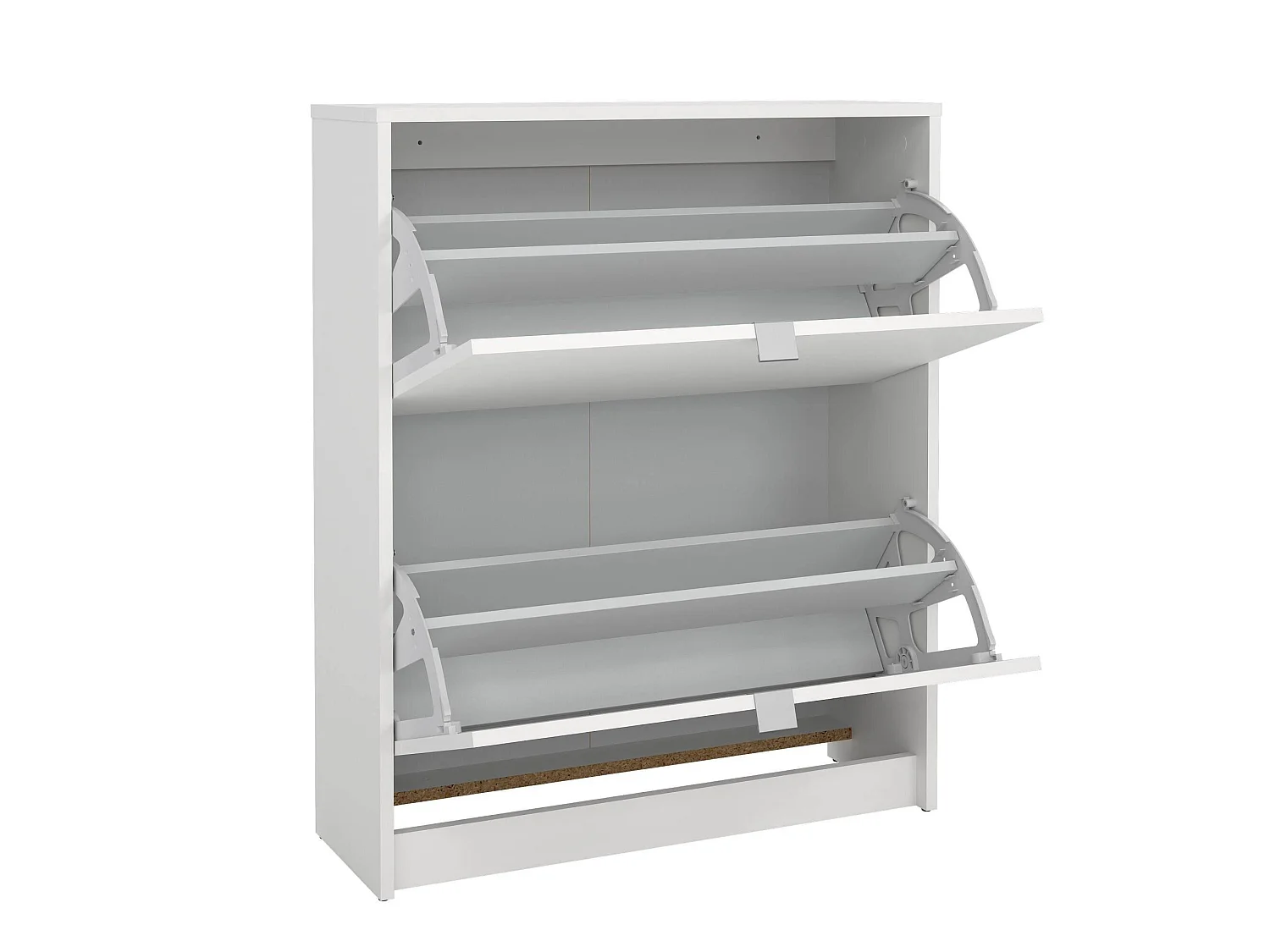 Meuble à chaussures Larry, 12 paires, 24,05x70,3x85,2h cm Blanc, Rangement