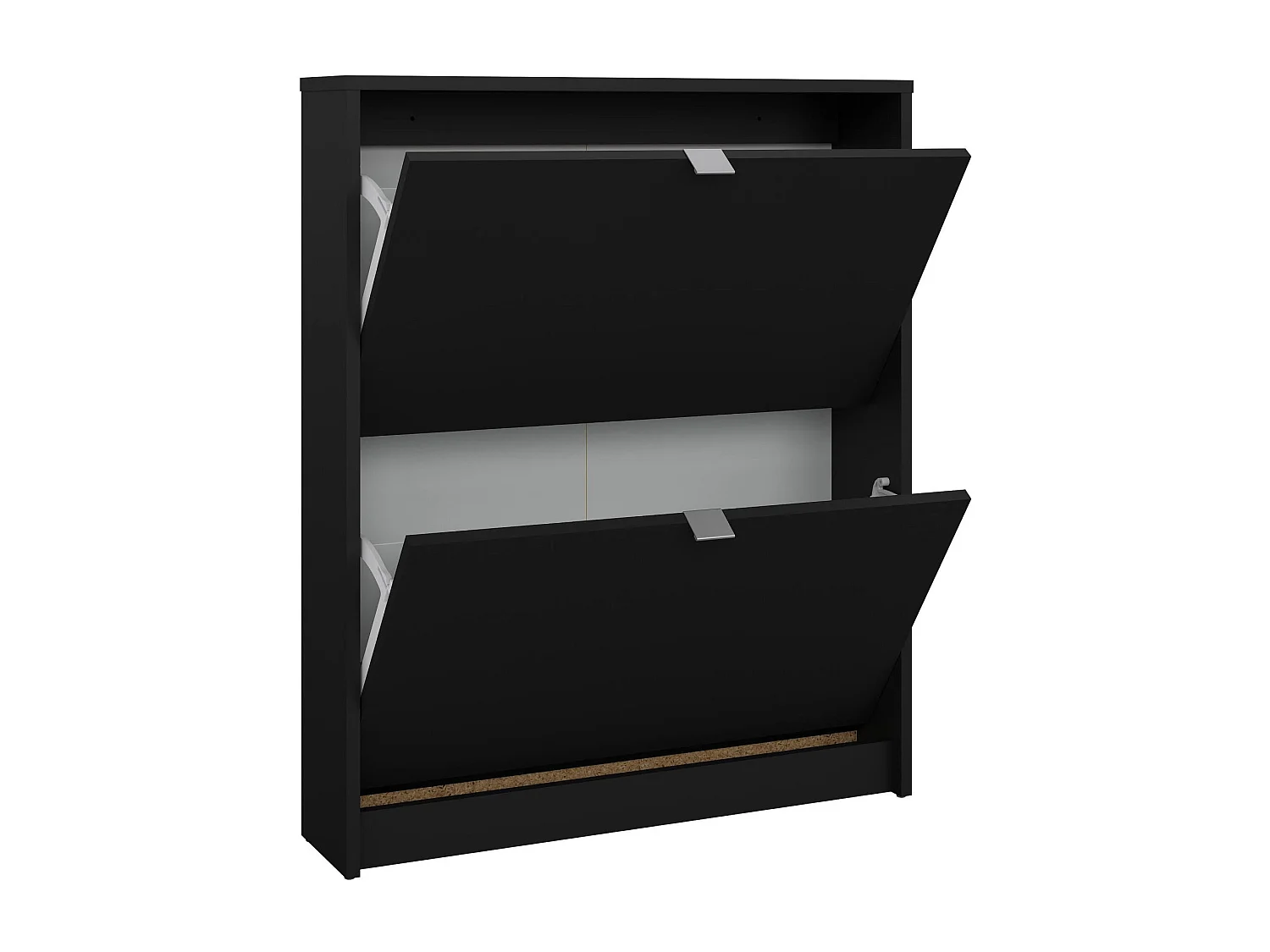 Türkis Schuhregal, 6 Paare, 16,55x70,3x85,2h cm Schwarz, Schuhschrank