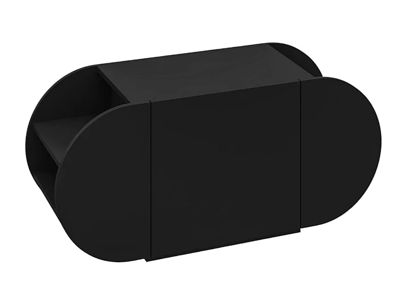 Scarpiera Sequoia, 2 Ripiani, 40.5x110x50h cm Nero, Mobile Portascarpe