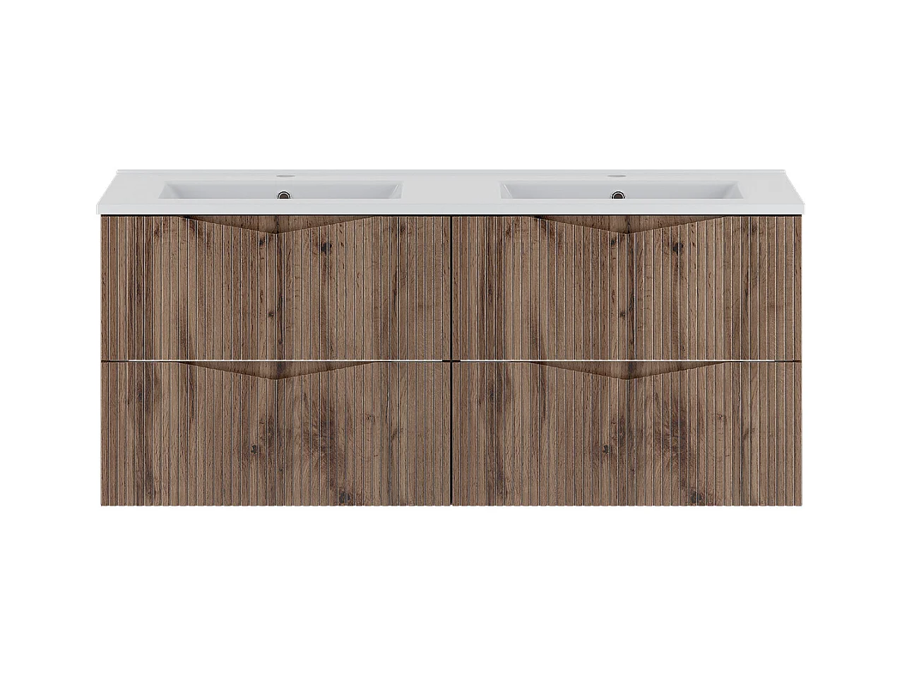 Meuble double vasque encastrée 120cm Tao Bois