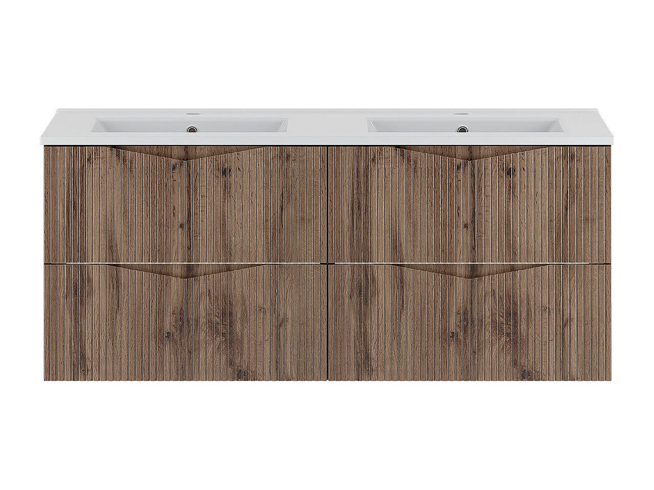 Meuble double vasque encastrée 120cm Tao Bois