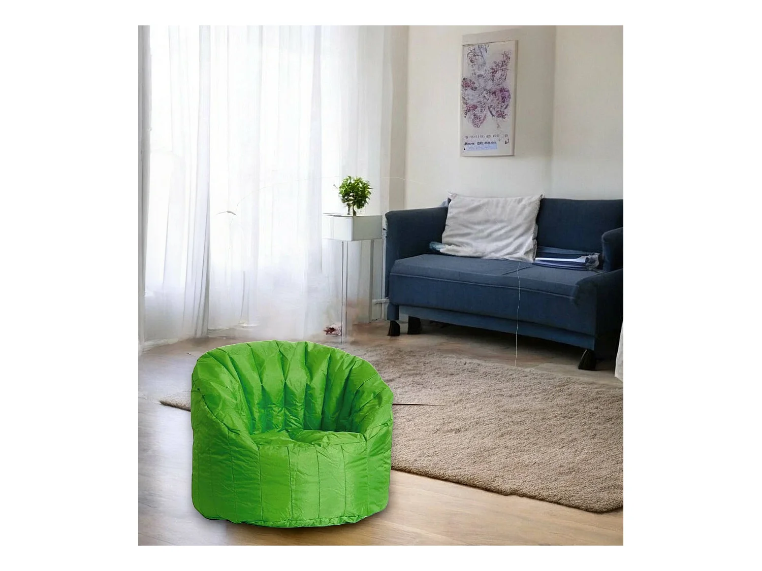 Fauteuil Allos, Supporte jusqu'à 90 kg, Fabrication italienne, Vert