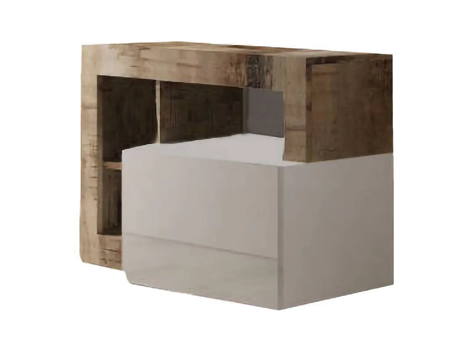 Étagère à Chaussures Adonide, 2 Niveaux Made in Italy, 35x91x58h cm Marron Acacia, Meuble à Chaussures