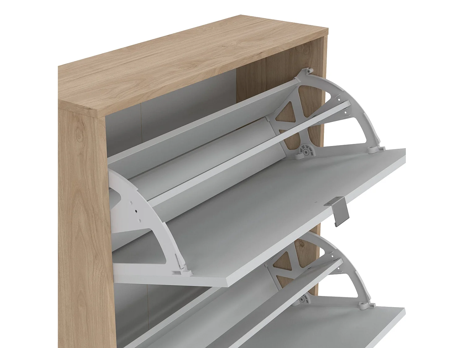 Meuble à Chaussures Aepytus, 24 Paires, 24,05x70,3x162h cm Chêne Marron, Rangement