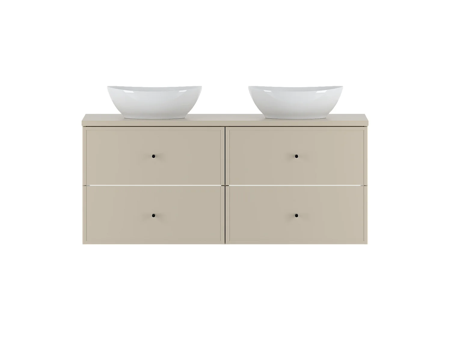 Ensemble de salle de bain en cachemire 120 cm Armoire Plan de travail Lavabo Marco