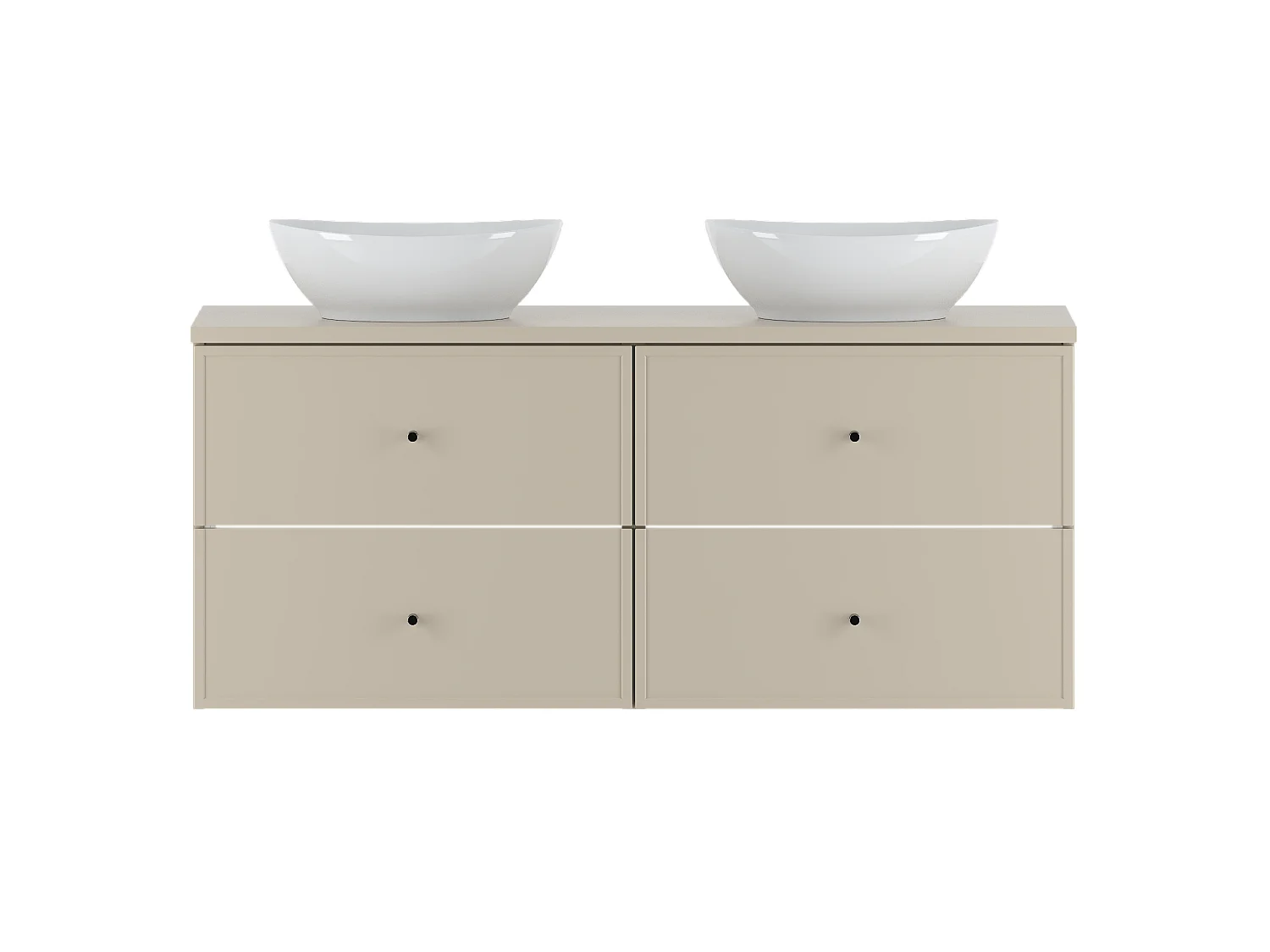 Ensemble de salle de bain en cachemire 120 cm Armoire Plan de travail Lavabo Marco