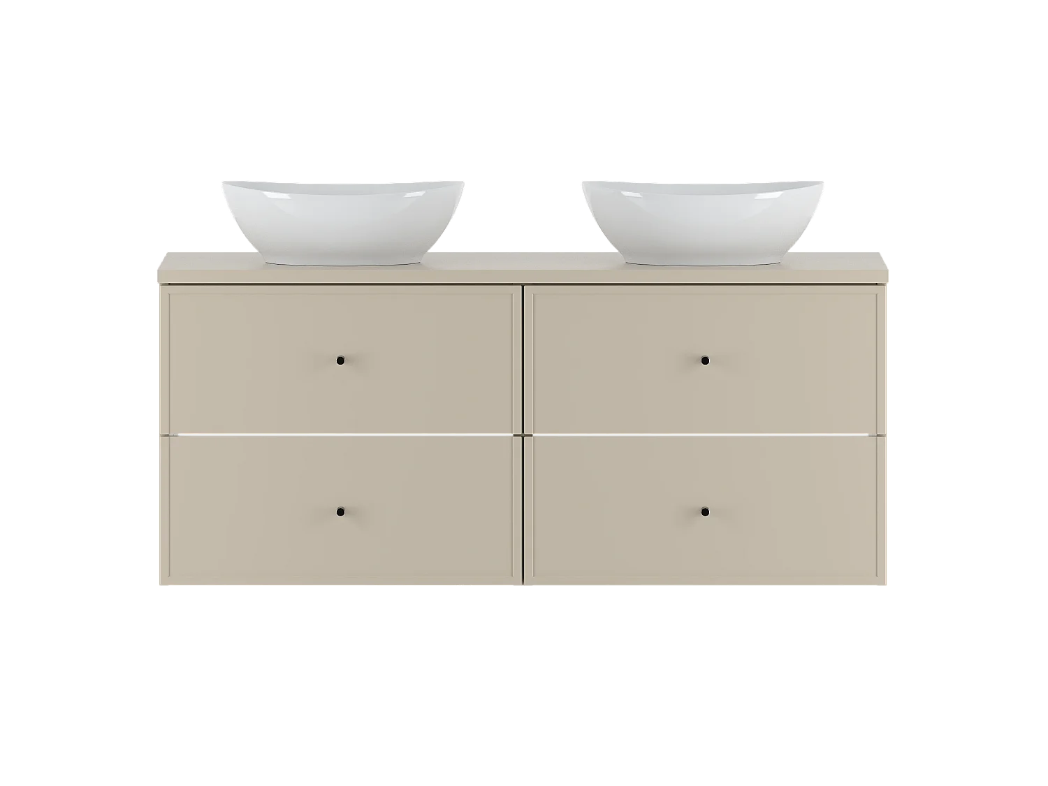 Ensemble de salle de bain en cachemire 120 cm Armoire Plan de travail Lavabo Marco