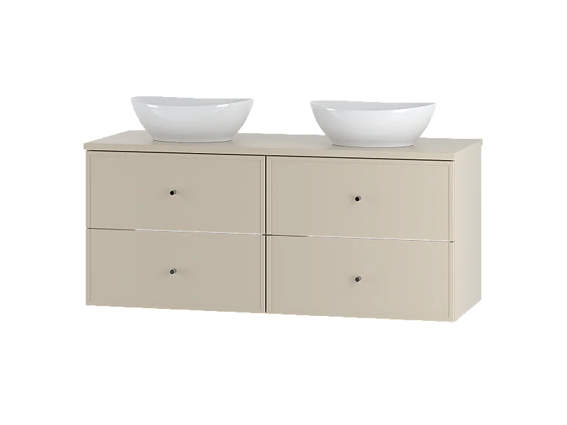 Kaschmir-Badezimmer-Set 120 cm Schrank mit Arbeitsplatte und Waschbecken Marco