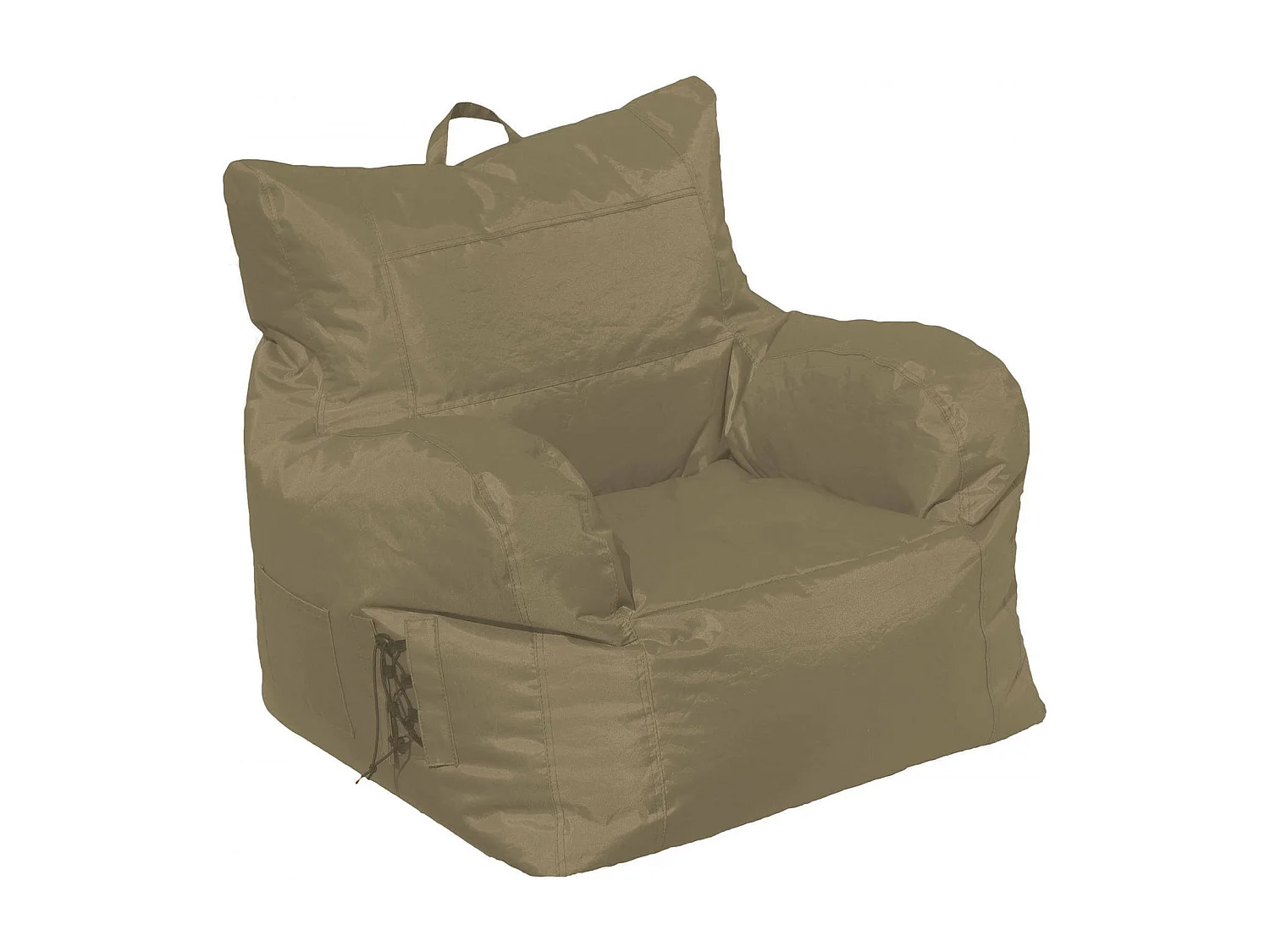 Fauteuil Obsidienne, Accoudoirs Made in Italy, Beige