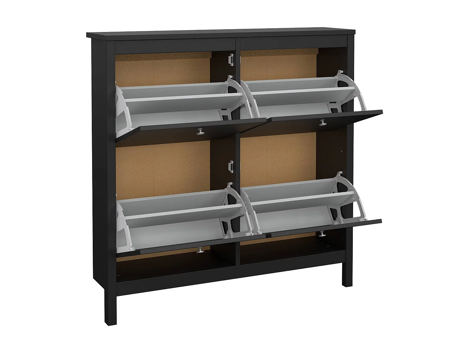 Sapateira Dtortell, Sapateira, Armário de entrada multiusos, Sapateira, 103x25 h103 cm, Preto