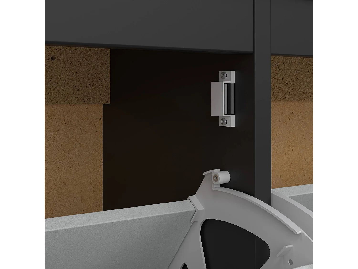 Meuble à chaussures Actinidia, 16 Paires, 24.6x102.6x102.9h cm Noir, Rangement à Chaussures