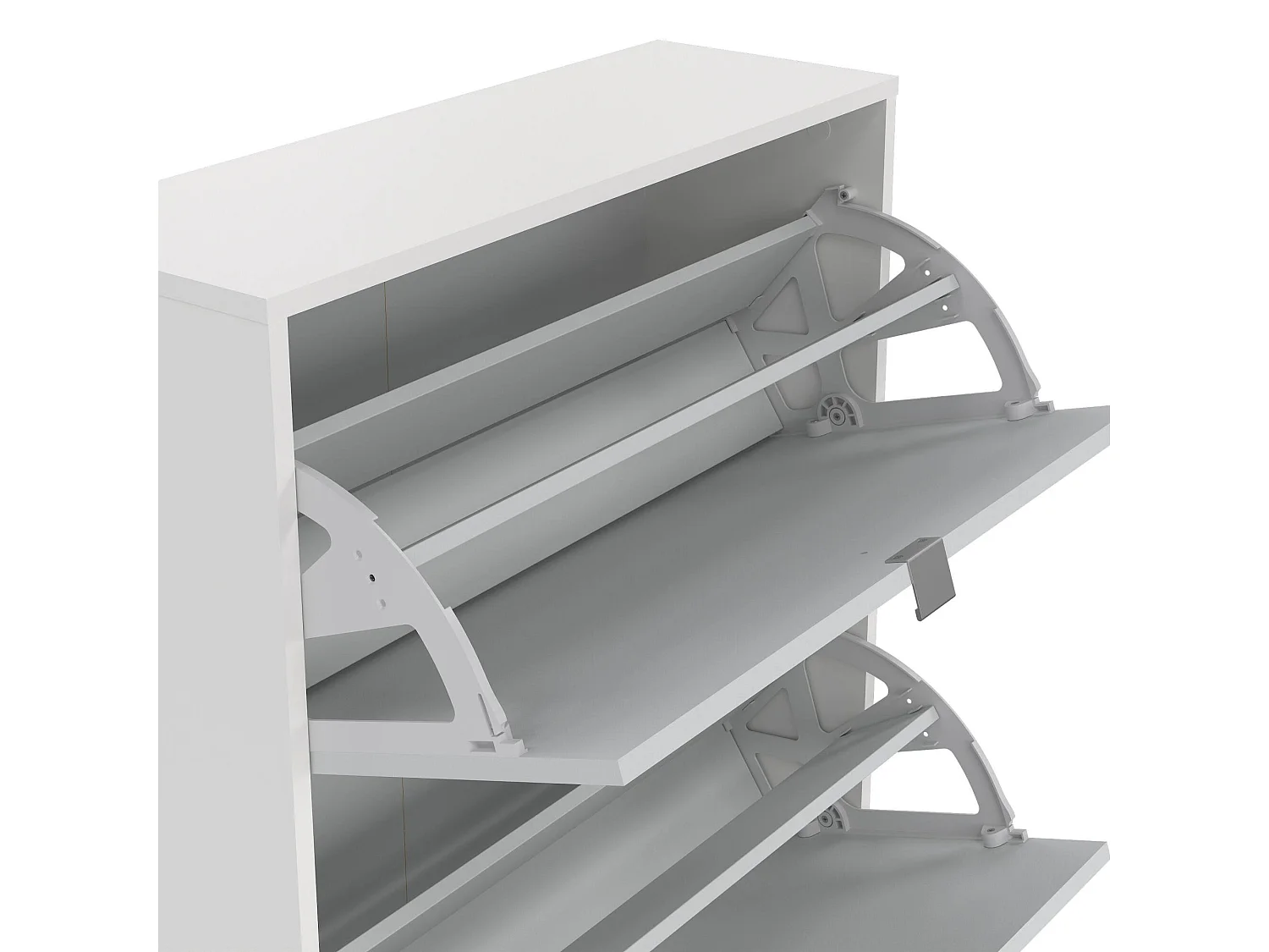 Meuble à Chaussures Aepytus, 24 Paires, 24.05x70.3x162h cm Blanc, Range-Chaussures