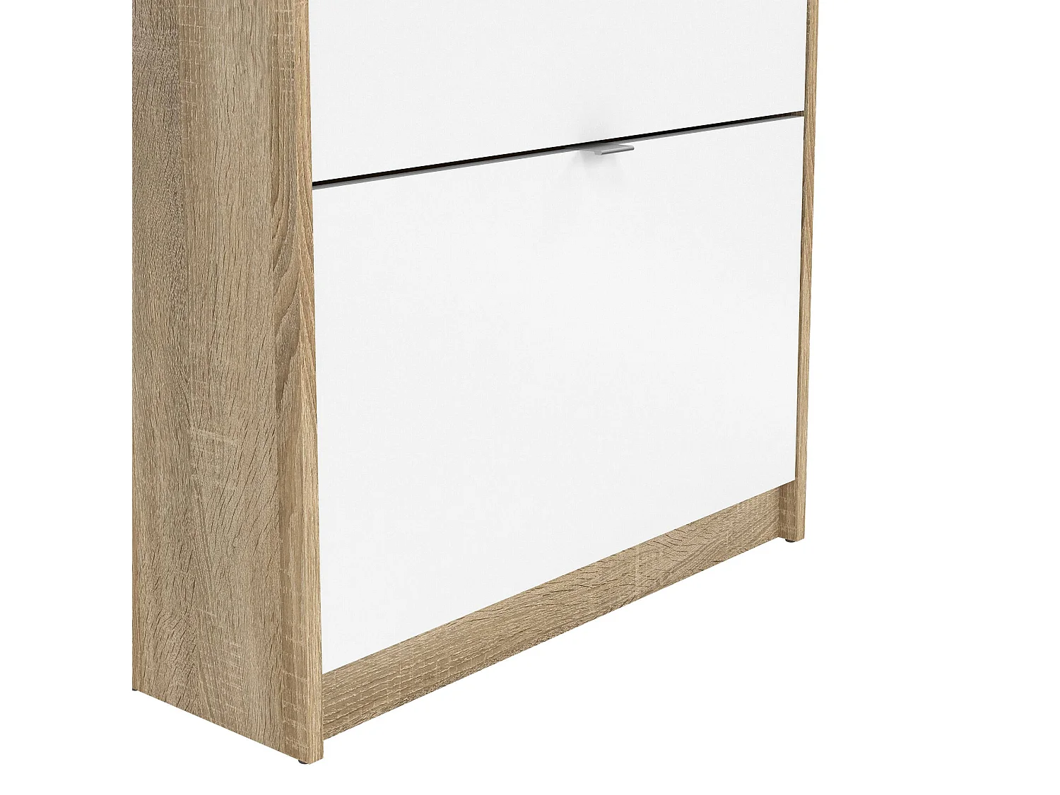 Étagère Epidote, 24 Paires, 24,05x70,3x162h cm Chêne Brun, Meuble à Chaussures