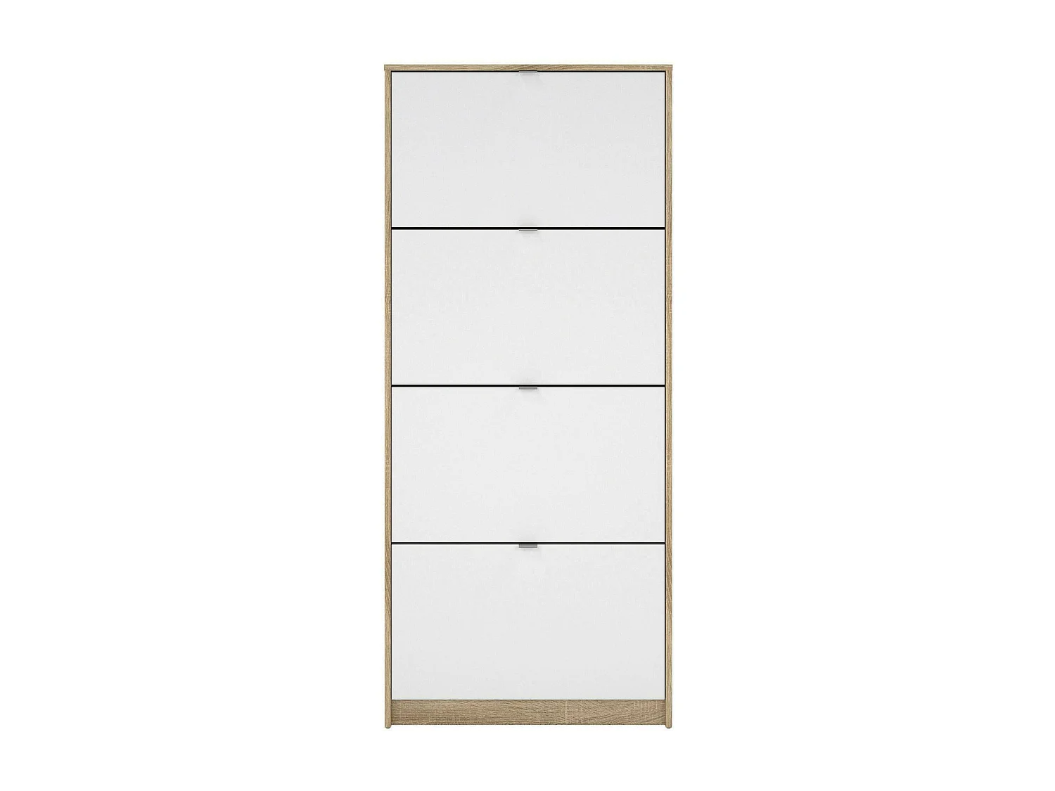 Schuhschrank Epidoto, 24 Paar, 24,05x70,3x162h cm Eiche Braun, Schuhmöbel