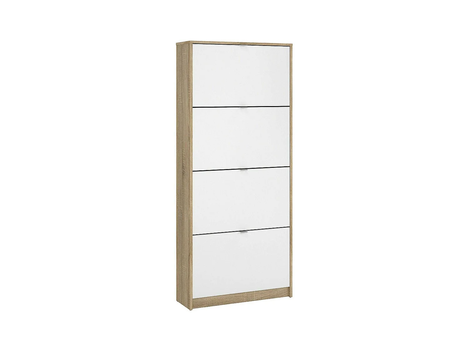 Étagère Epidote, 24 Paires, 24,05x70,3x162h cm Chêne Brun, Meuble à Chaussures