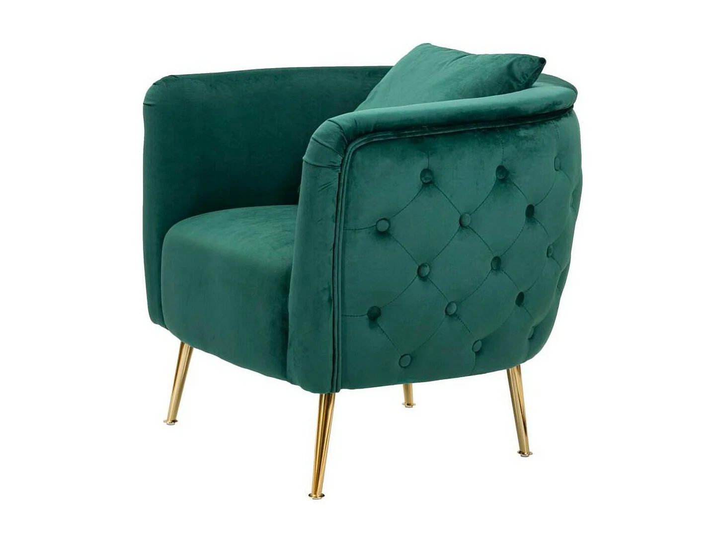 Fauteuil Prampolini, Accoudoirs, Vert