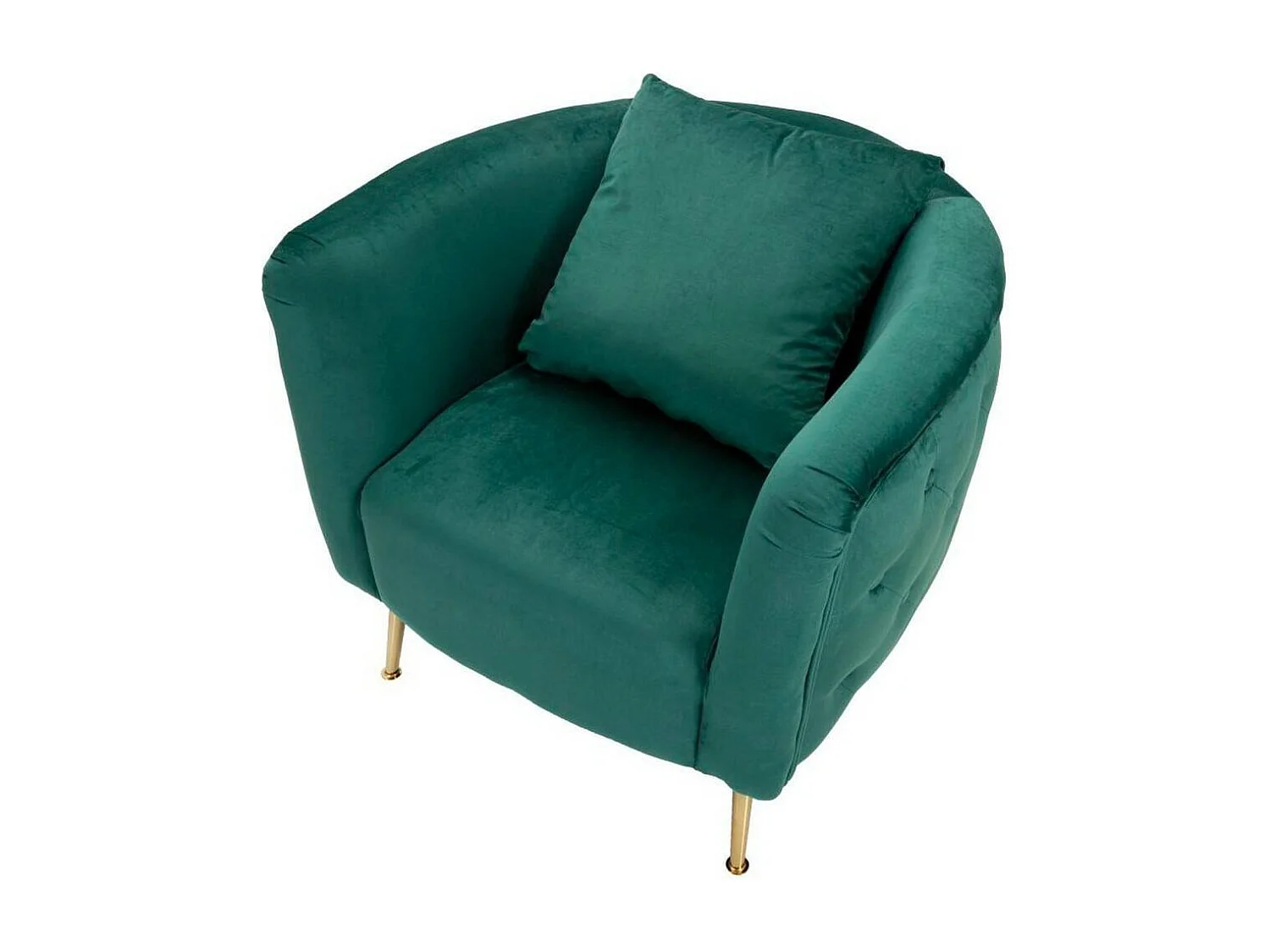 Fauteuil Prampolini, Accoudoirs, Vert