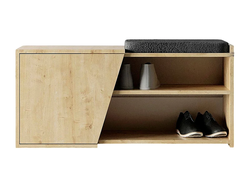 Dnhagabissol schoenenrek, Schoenenkast, Multifunctionele entreekast, Schoenenkast, 104x47 h37 cm, Eiken