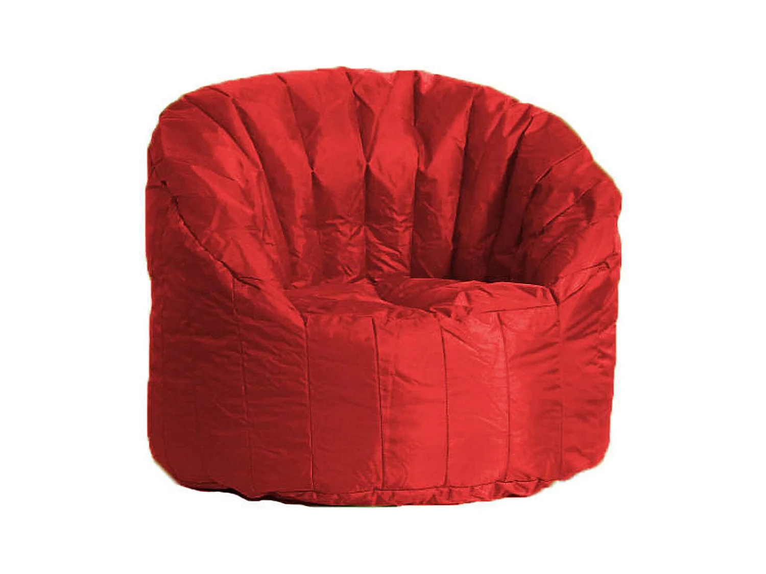 Sessel Allos, Gepolsterter Sitz, Einzelsofa im Wohnzimmer, Stuhl mit Armlehnen, Made in Italy, 80x80 h80 cm, Rot