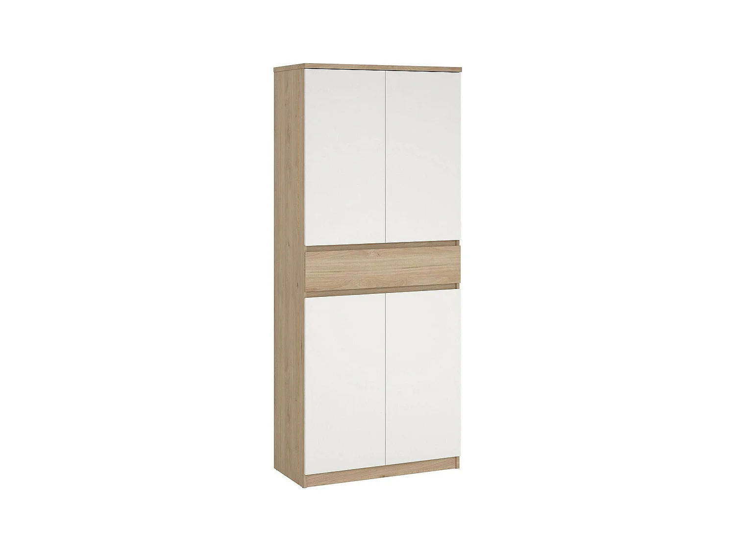 Armoire à Chaussures Jangmi, un Tiroir, 40x80,4x191,7h cm Chêne Brun, Meuble à Chaussures