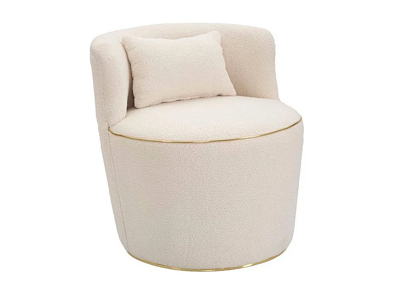 Fauteuil Pratesi, Accoudoirs, or Crème