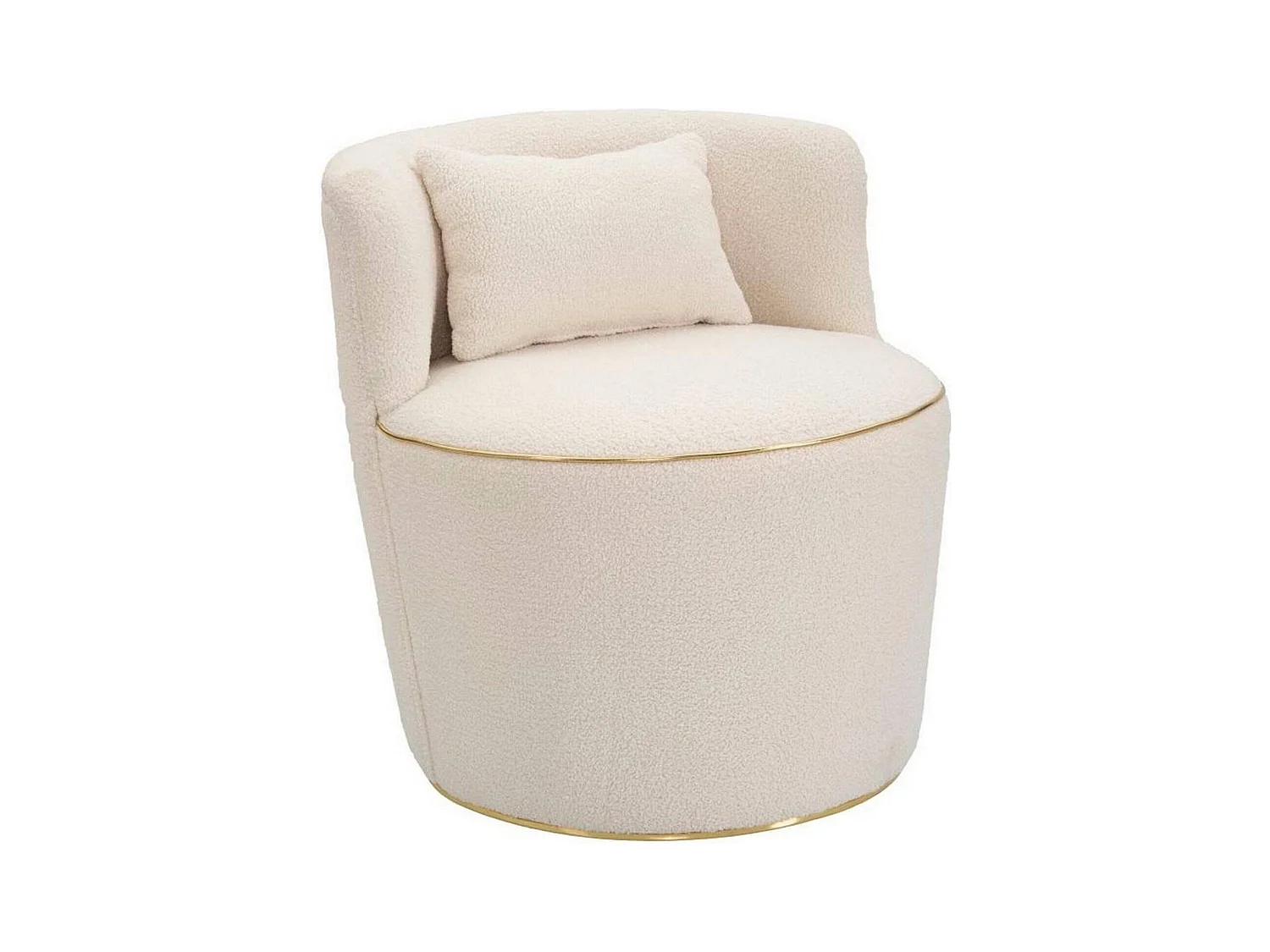 Fauteuil Pratesi, Accoudoirs, or Crème