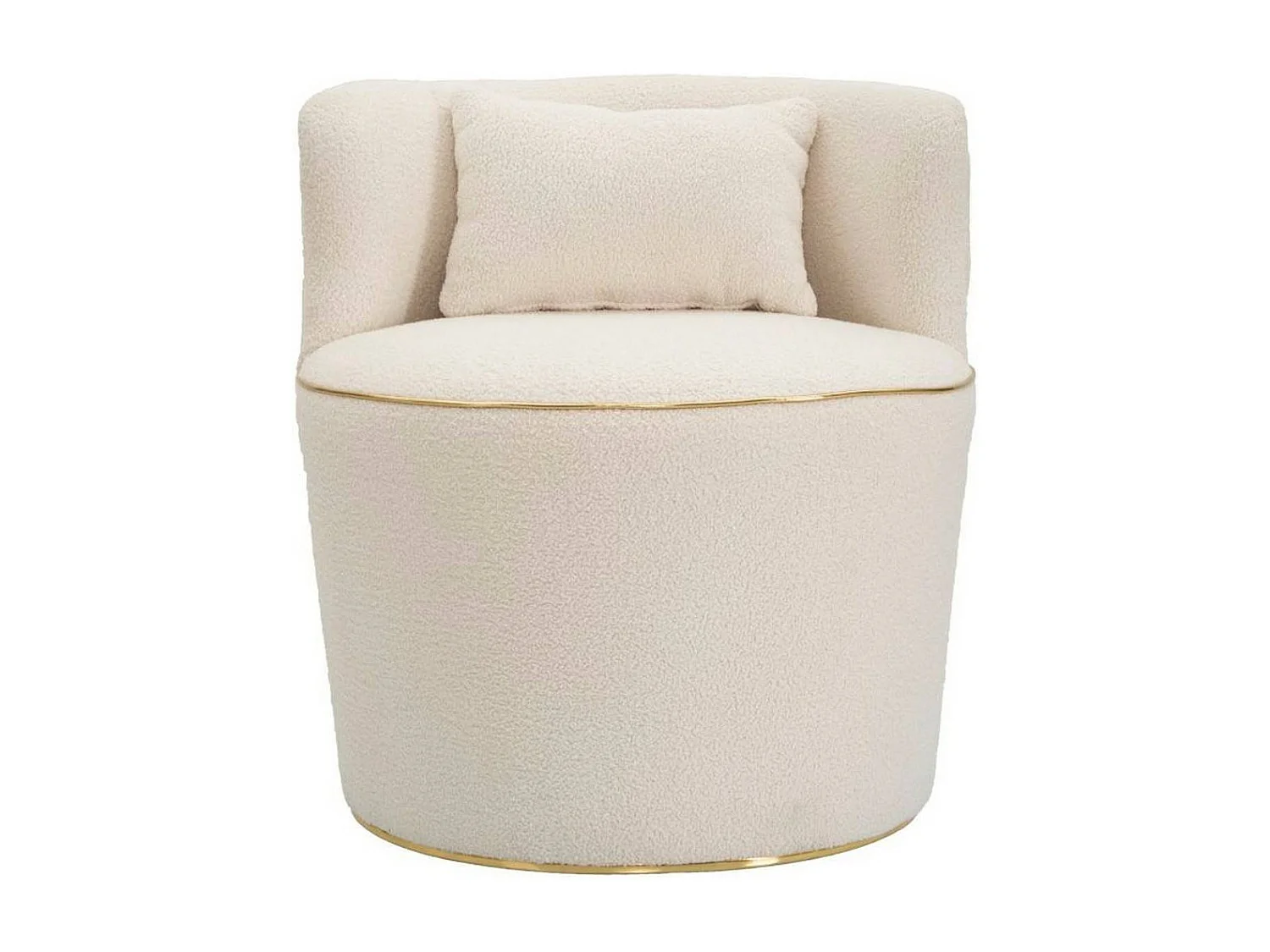 Fauteuil Pratesi, Accoudoirs, or Crème