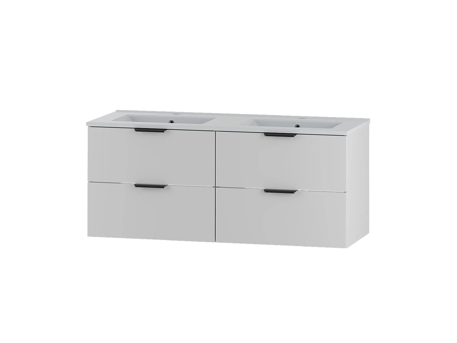 Ensemble de salle de bain blanc 120 cm Meuble avec lavabo Pile