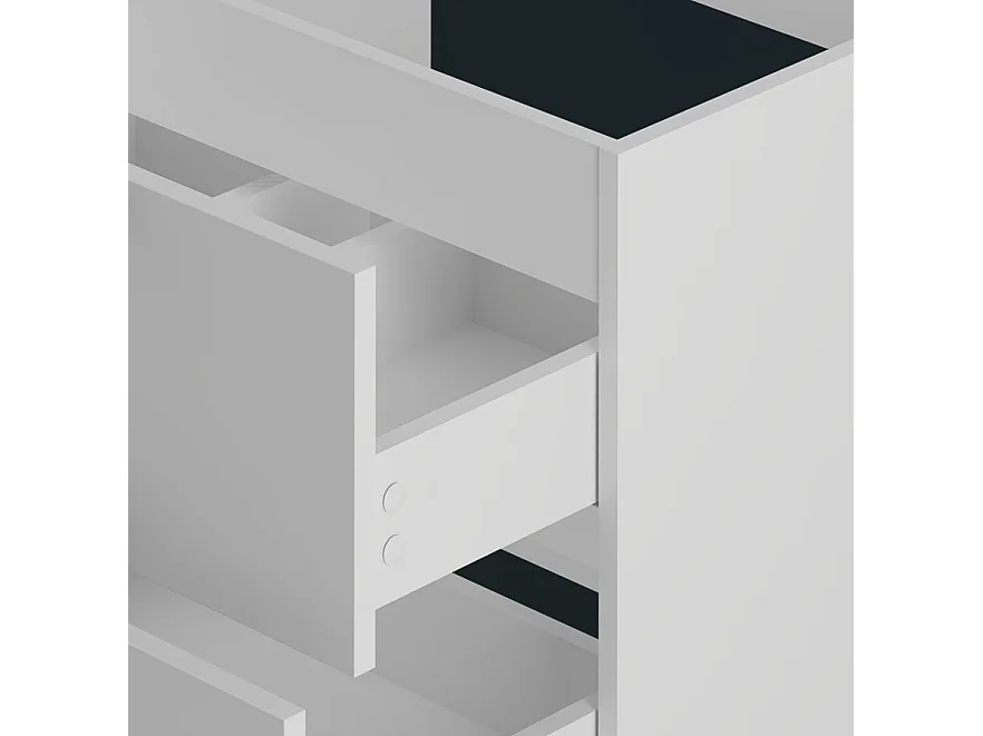 Wit badkamerset 120 cm Kast met wastafel Pile