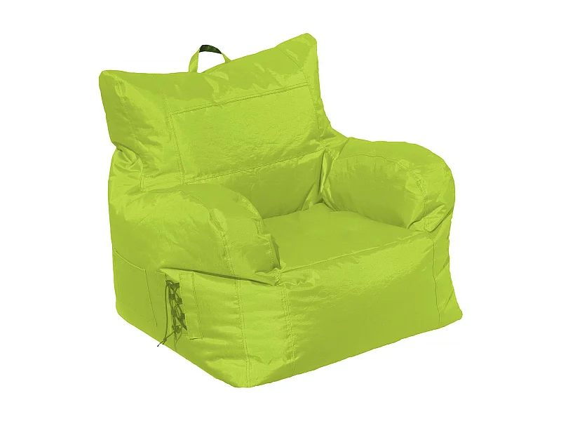 Fauteuil Obsidienne, Accoudoirs Made in Italy, Vert