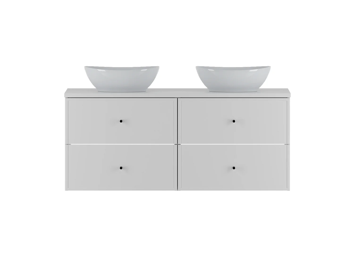 Ensemble de salle de bain blanc 120 cm Armoire Plan de travail Lavabo Marco