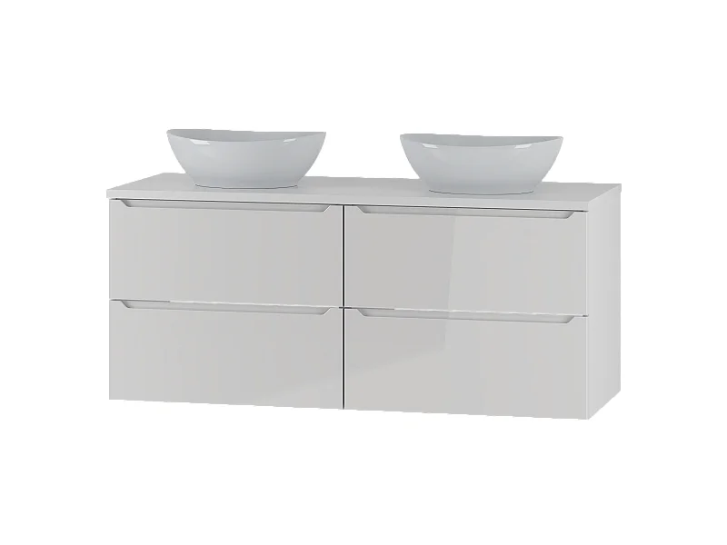 Wit badkamerset 120 cm Kast Wastafelblad Etna