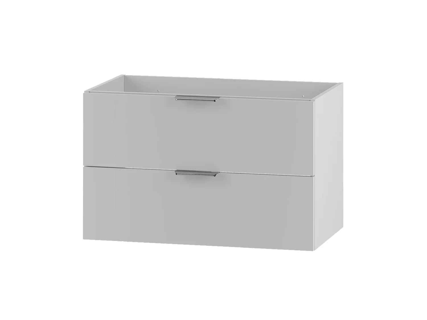 Witte badkamerset 80 cm Kast met wastafel Kolom Pile