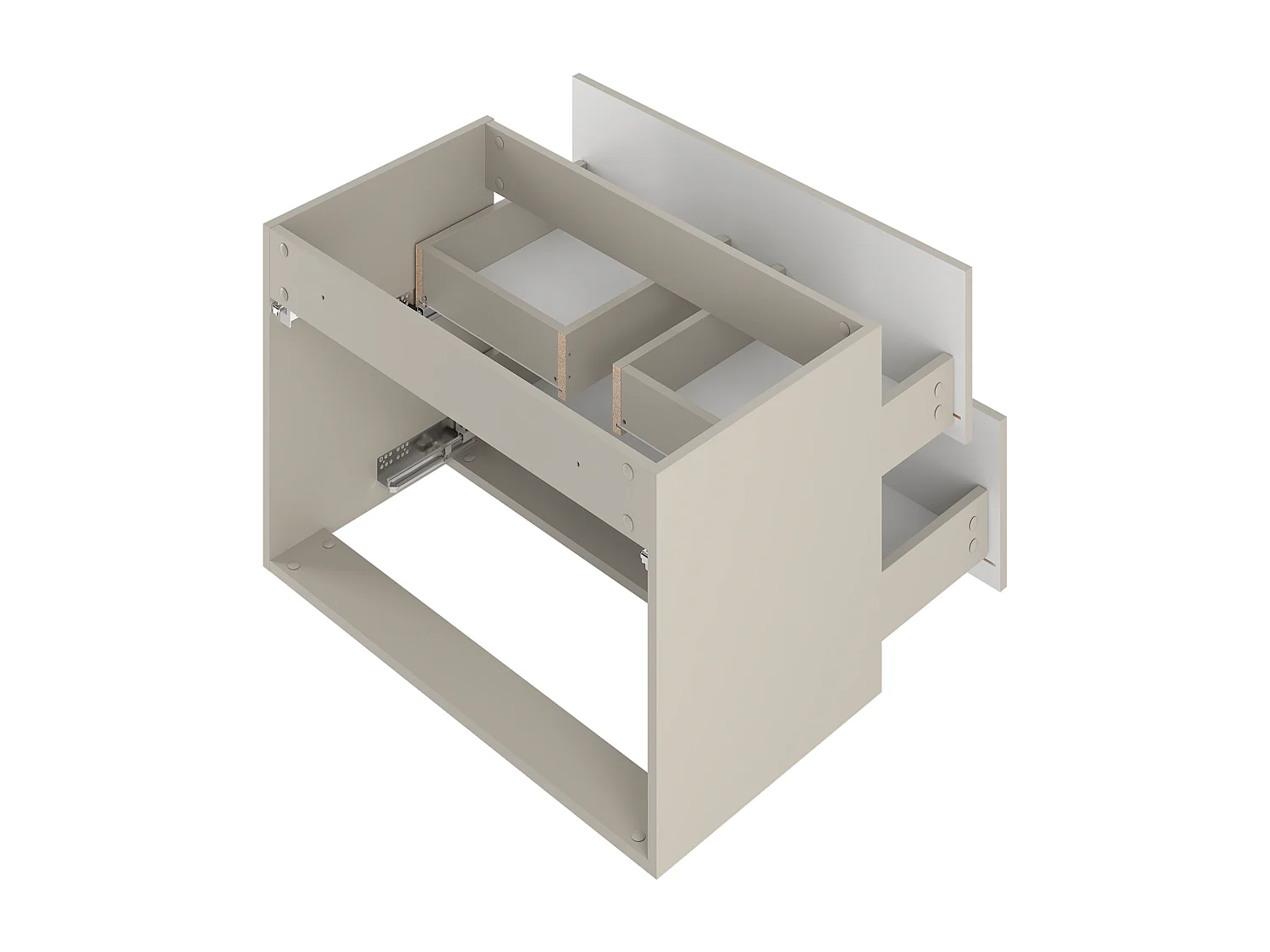 Ensemble de salle de bain en cachemire 80 cm Meuble avec plan de travail Lavabo Colonne Marco