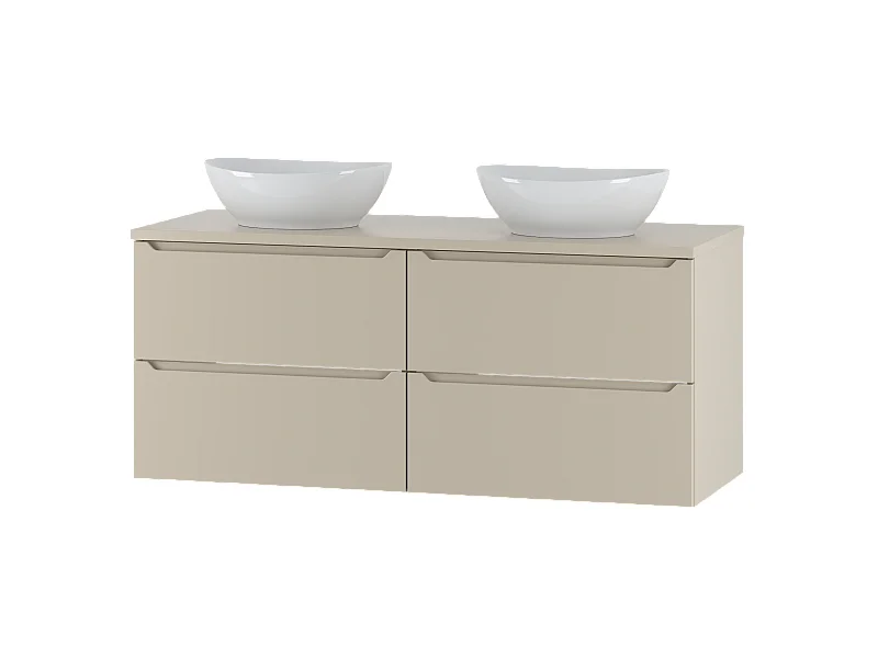 Kaschmir-Badezimmerset 120 cm Schrank mit Arbeitsplatte und Waschbecken Etna