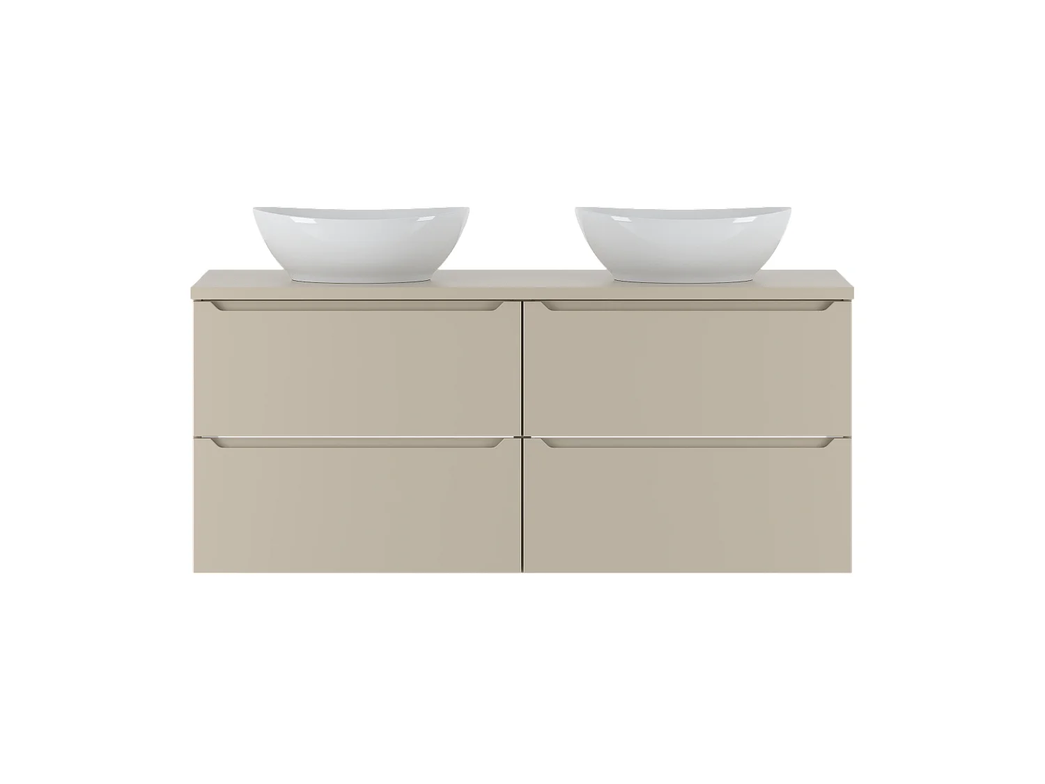 Ensemble de salle de bain en cachemire 120 cm Armoire Plan de travail Lavabo Etna