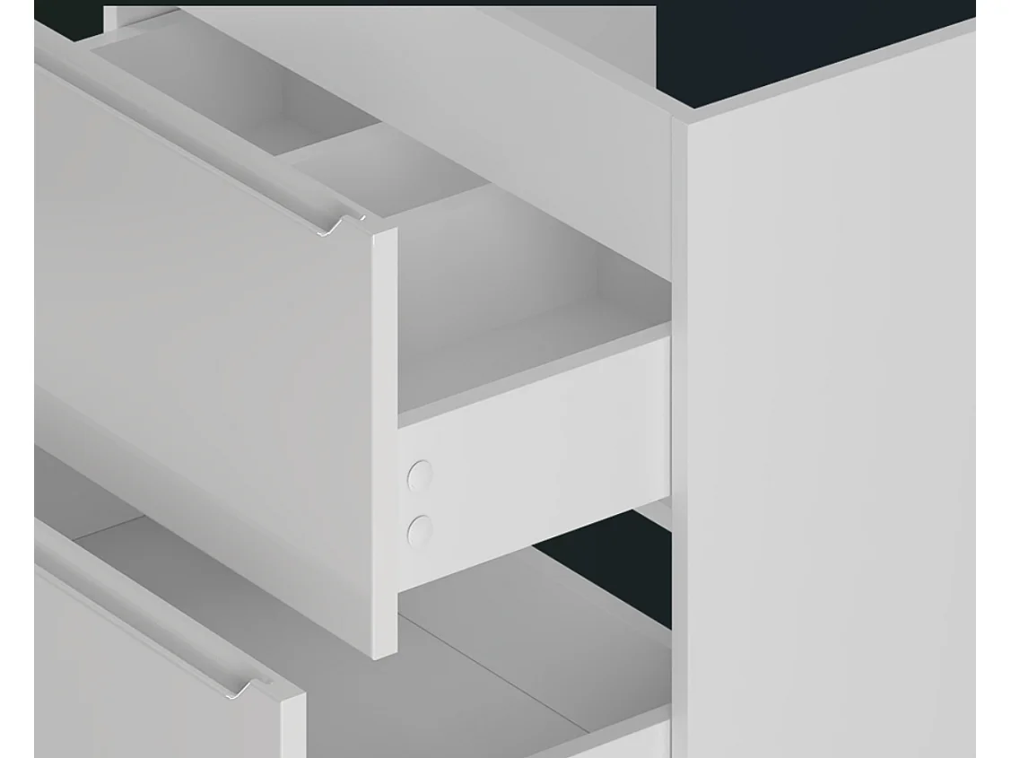 Ensemble de salle de bain blanc 80 cm Meuble avec lavabo Colonne Etna