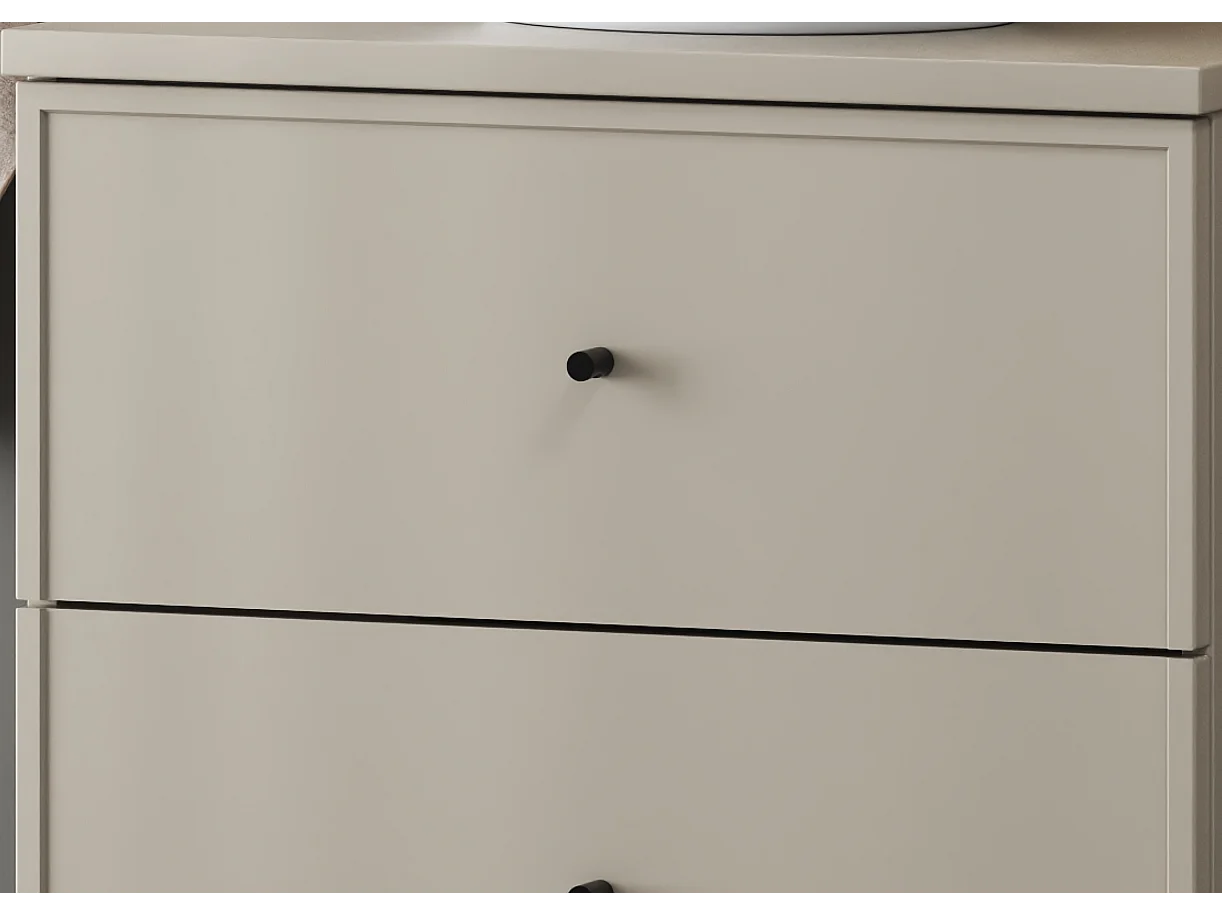 Ensemble de salle de bain en cachemire 80 cm Armoire Étagère Plan de travail Lavabo Colonne Marco