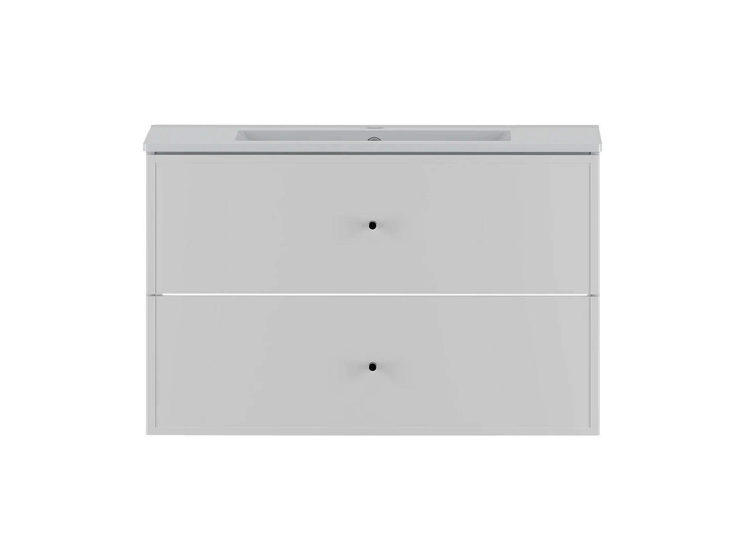 Ensemble de salle de bain blanc 80 cm Meuble avec lavabo Marco