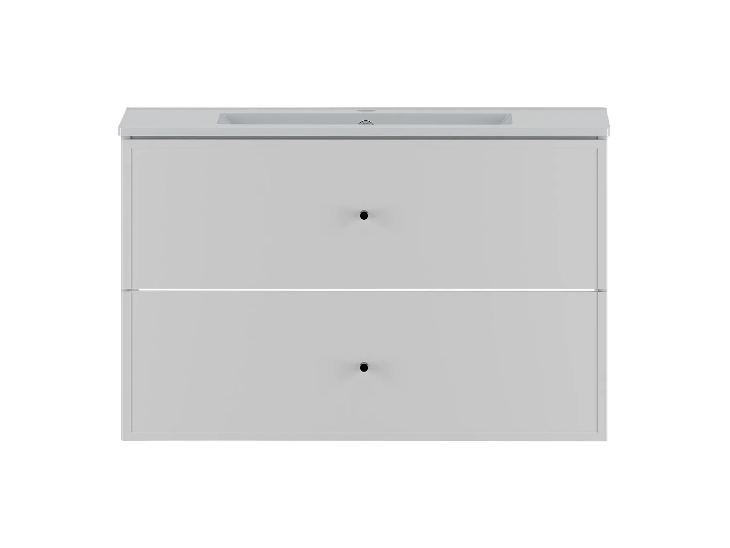 Ensemble de salle de bain blanc 80 cm Meuble avec lavabo Marco