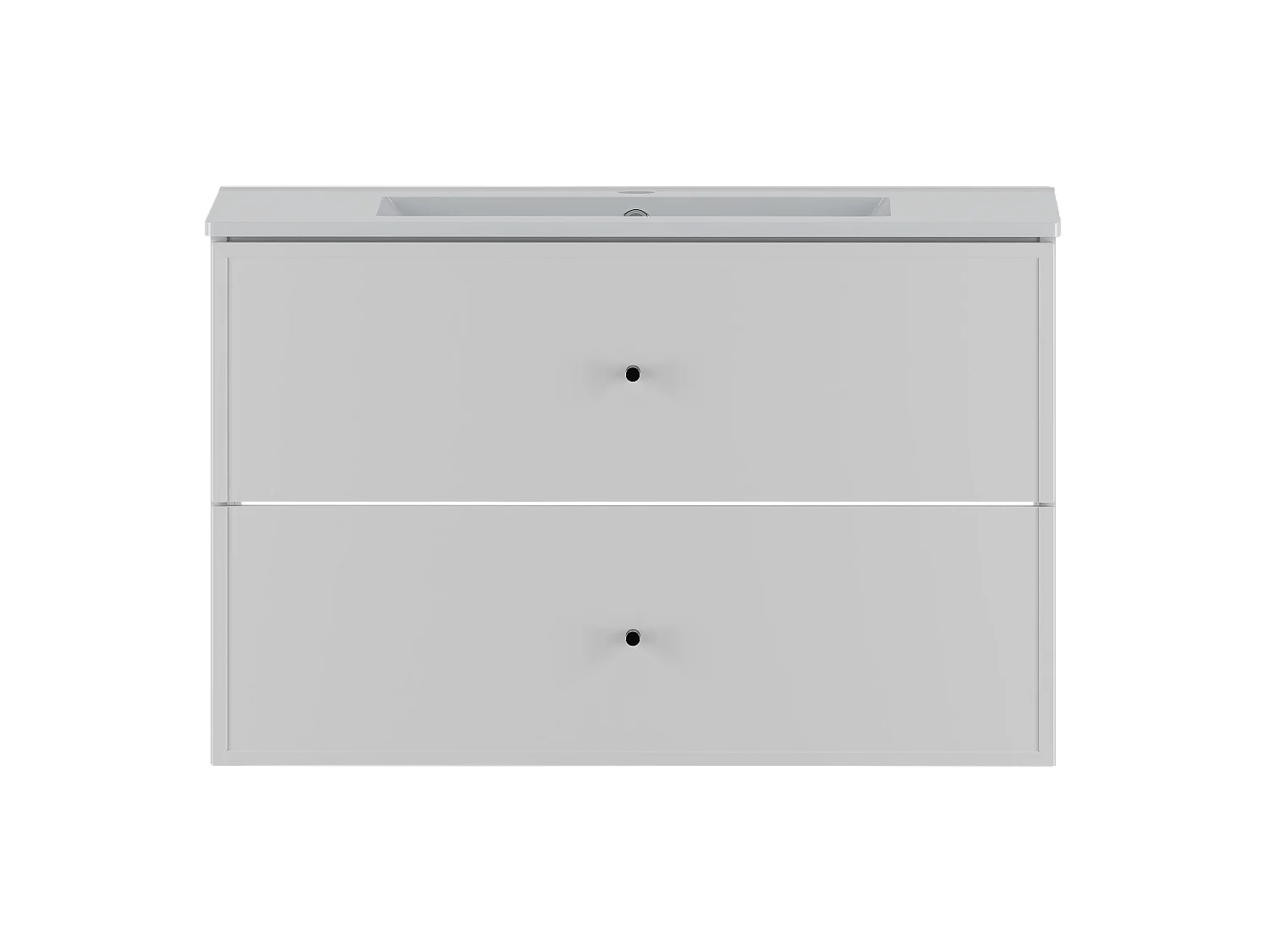 Ensemble de salle de bain blanc 80 cm Meuble avec lavabo Marco